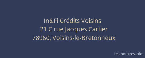 In&Fi Crédits Voisins