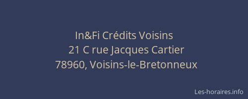 In&Fi Cr&eacute;dits Voisins