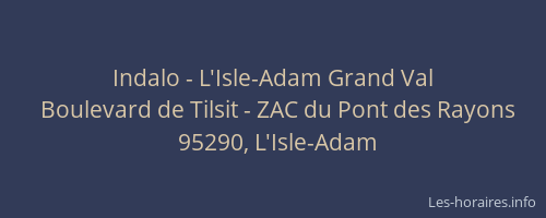Indalo - L'Isle-Adam Grand Val