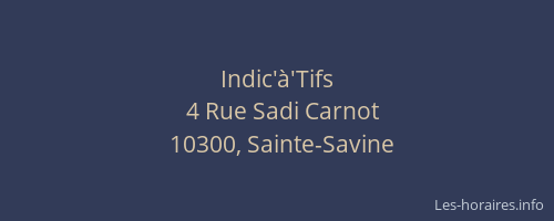 Indic'à'Tifs