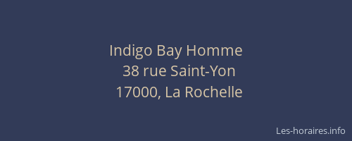 Indigo Bay Homme