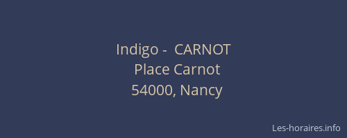 Indigo -  CARNOT