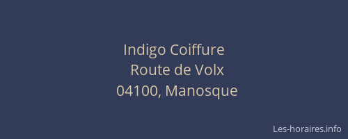 Indigo Coiffure