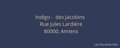 Indigo -  des Jacobins