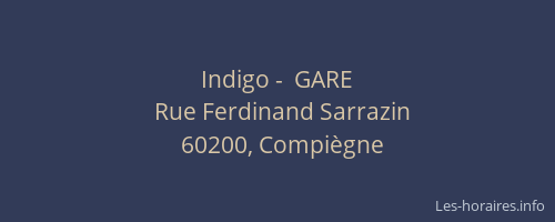 Indigo -  GARE