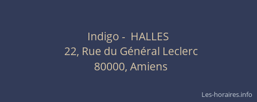Indigo -  HALLES