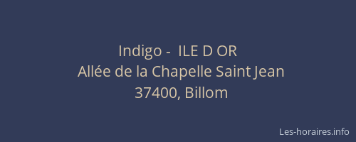 Indigo -  ILE D OR