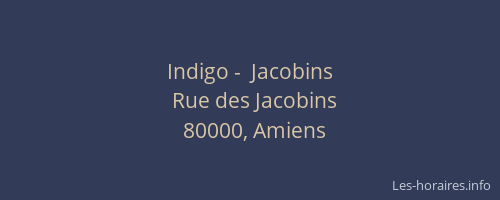 Indigo -  Jacobins