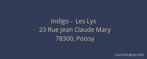 Indigo -  Les Lys