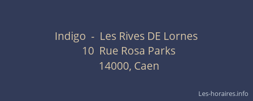 Indigo  -  Les Rives DE Lornes