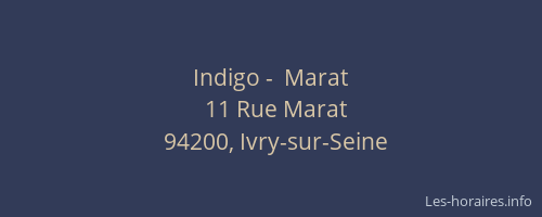 Indigo -  Marat