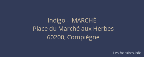 Indigo -  MARCHÉ