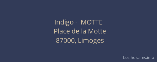Indigo -  MOTTE