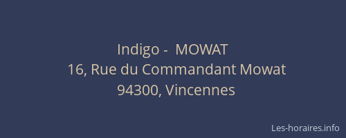 Indigo -  MOWAT