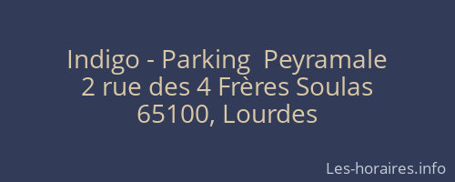 Indigo - Parking  Peyramale