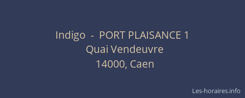 Indigo  -  PORT PLAISANCE 1