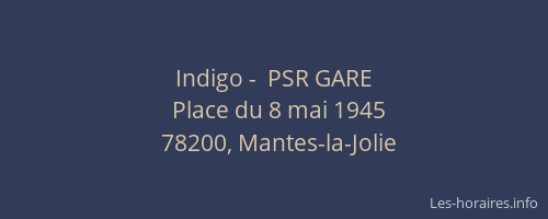 Indigo -  PSR GARE