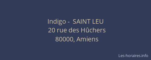 Indigo -  SAINT LEU