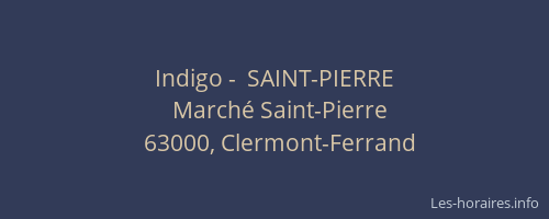 Indigo -  SAINT-PIERRE