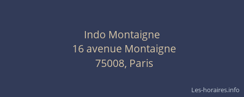 Indo Montaigne