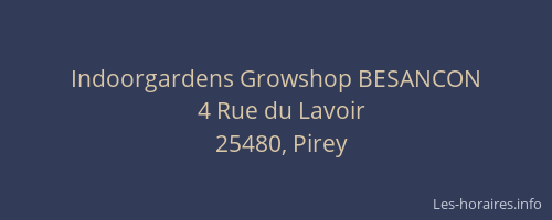 Indoorgardens Growshop BESANCON