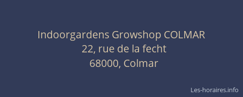 Indoorgardens Growshop COLMAR