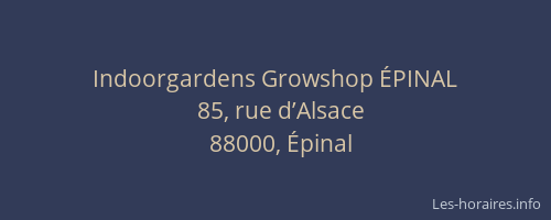 Indoorgardens Growshop &Eacute;PINAL