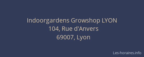 Indoorgardens Growshop LYON