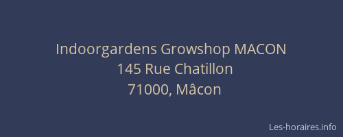 Indoorgardens Growshop MACON