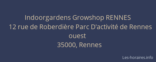 Indoorgardens Growshop RENNES
