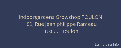 Indoorgardens Growshop TOULON