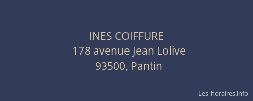 INES COIFFURE
