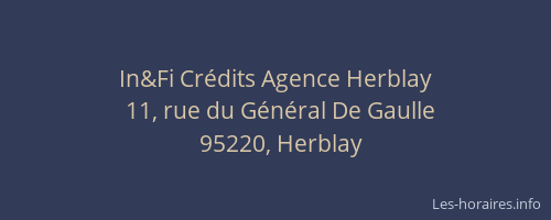 In&Fi Crédits Agence Herblay