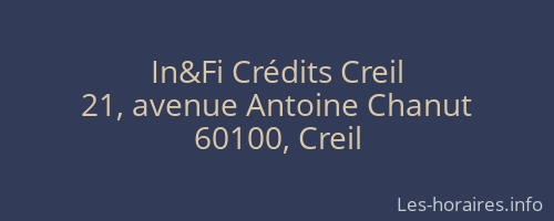 In&Fi Crédits Creil