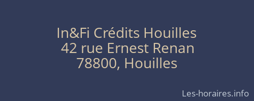 In&Fi Crédits Houilles