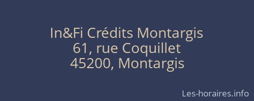 In&Fi Crédits Montargis