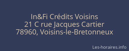 In&Fi Crédits Voisins