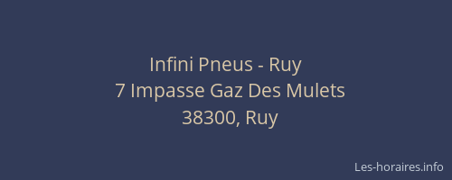 Infini Pneus - Ruy