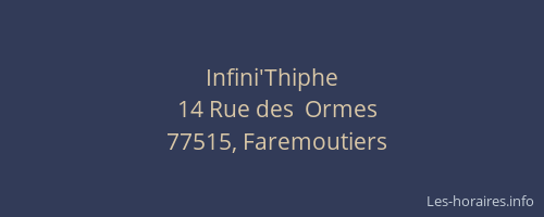 Infini'Thiphe