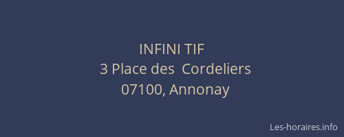 INFINI TIF