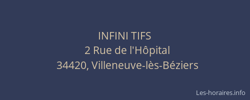 INFINI TIFS