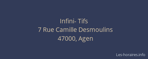 Infini- Tifs
