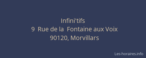 Infini'tifs