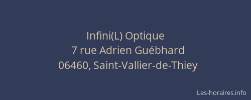 Infini(L) Optique
