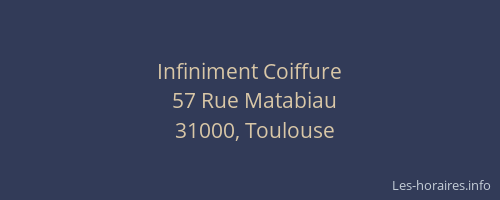 Infiniment Coiffure