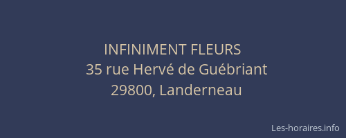 INFINIMENT FLEURS