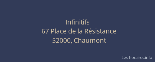 Infinitifs