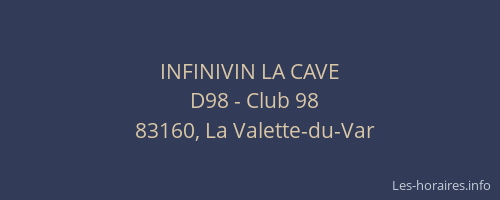 INFINIVIN LA CAVE
