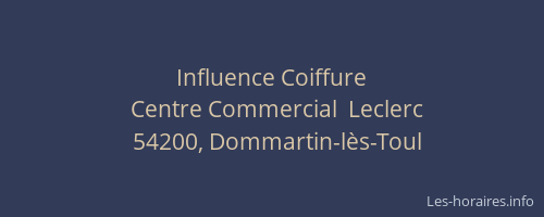 Influence Coiffure