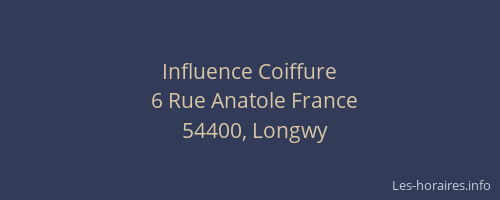 Influence Coiffure